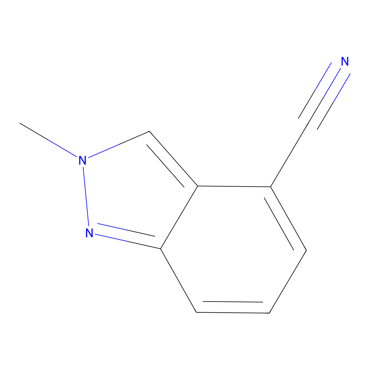 2-Methyl-2H-indazole-4-carbonitrile molecular structure, CAS 1159511-45-1