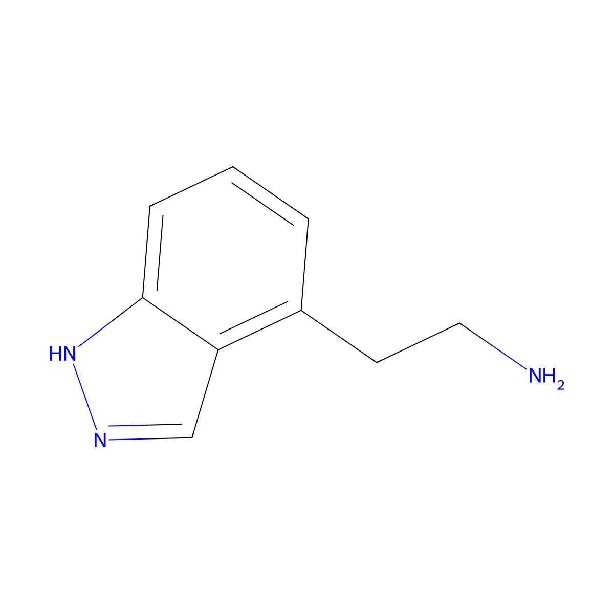 2-(1H-indazol-4-yl)ethanamine molecular structure, CAS 1159511-46-2