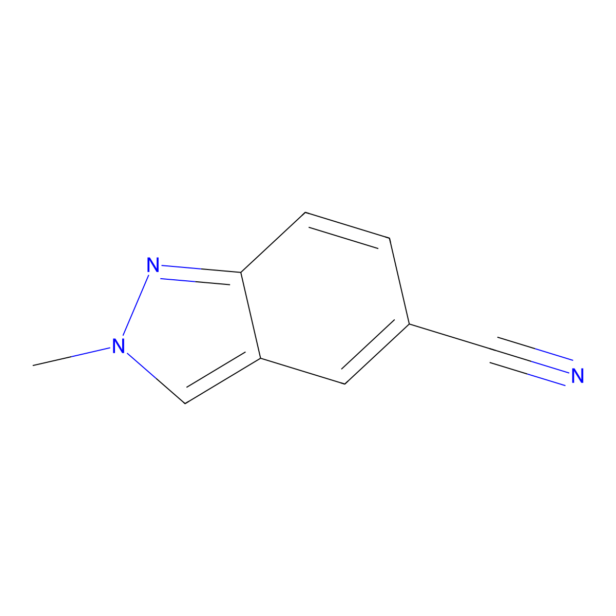 2-Methyl-2H-indazole-5-carbonitrile molecular structure, CAS 1159511-49-5