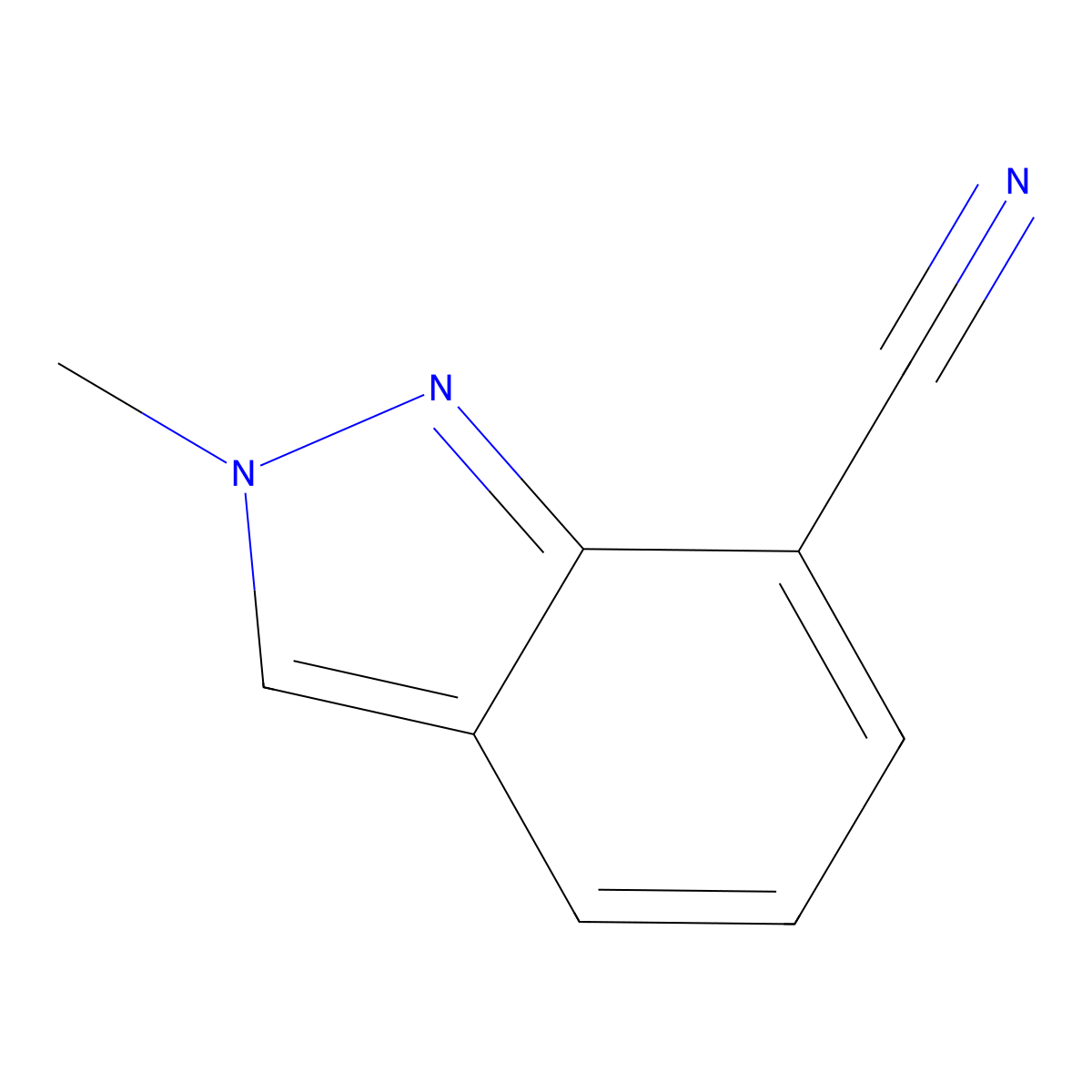 2-Methyl-2H-indazole-7-carbonitrile molecular structure, CAS 1159511-51-9