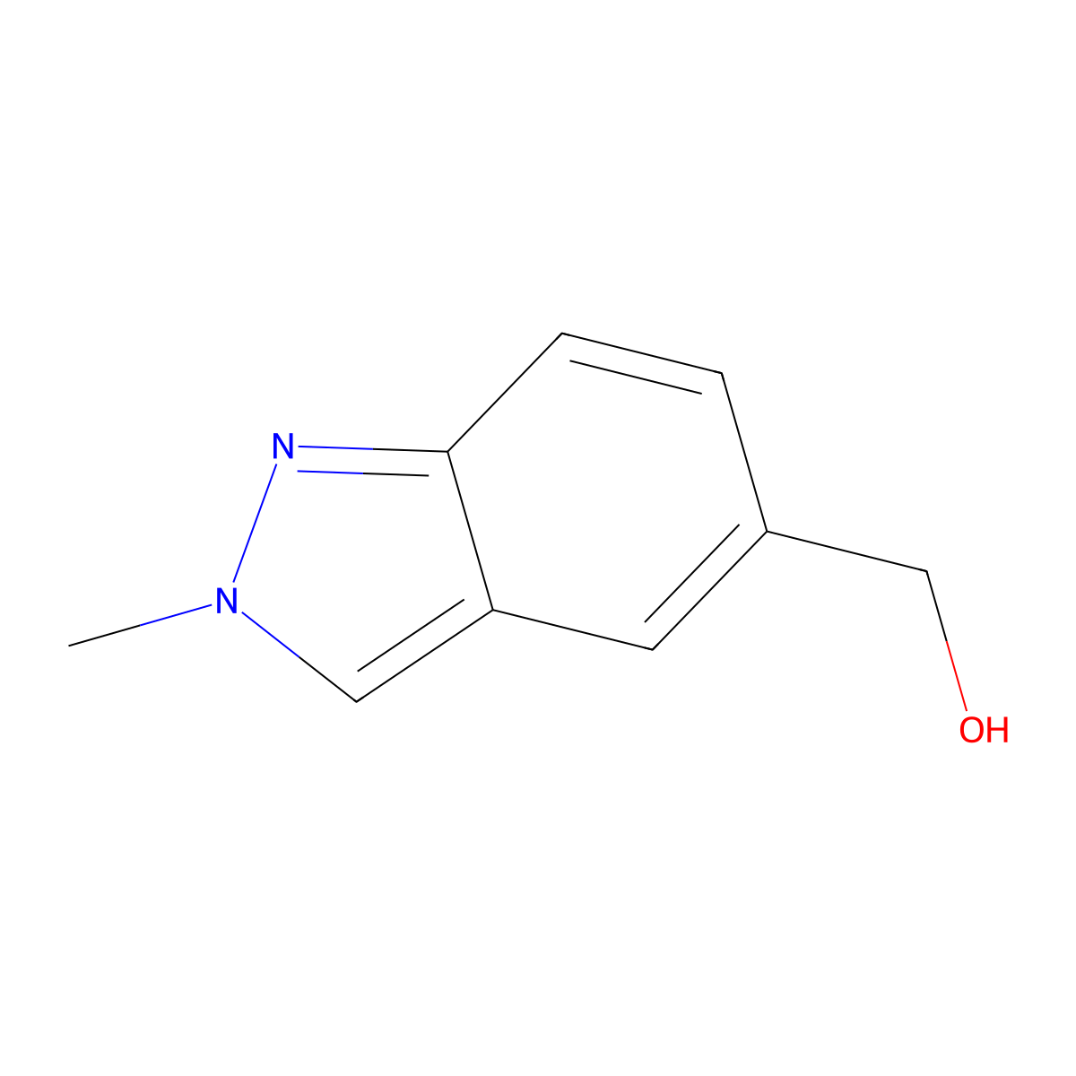 (2-Methyl-2H-indazol-5-yl)methanol molecular structure, CAS 1159511-52-0