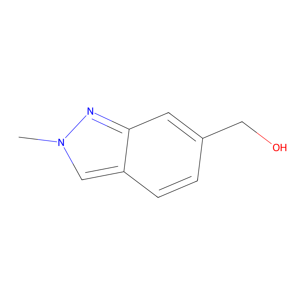2-Methyl-2H-indazole-6-methanol molecular structure, CAS 1159511-53-1