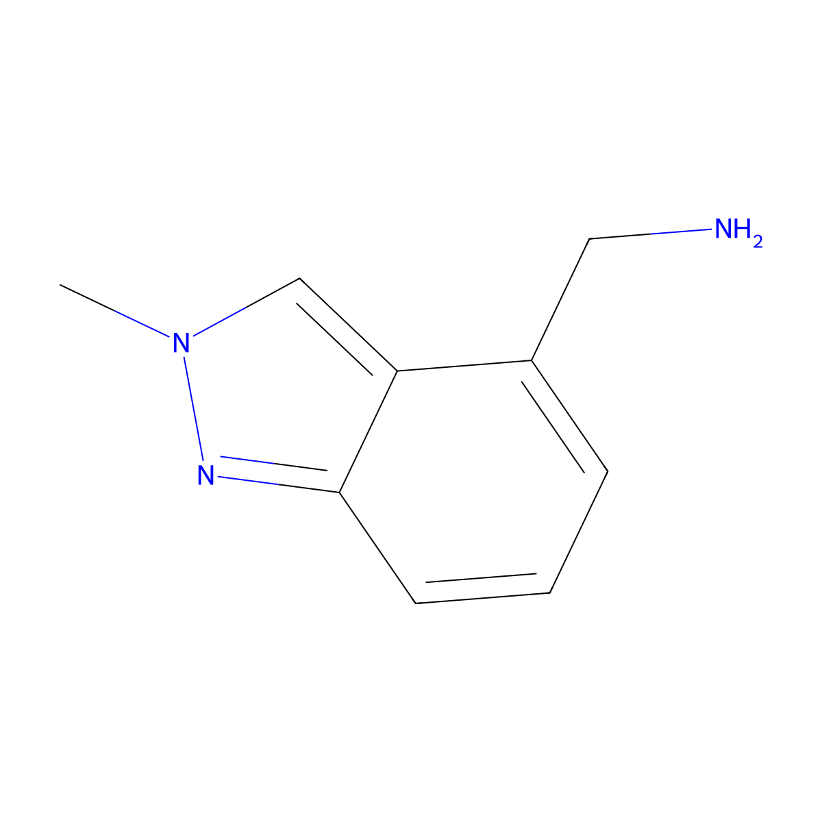(2-Methyl-2H-indazol-4-YL)methanamine molecular structure, CAS 1159511-62-2