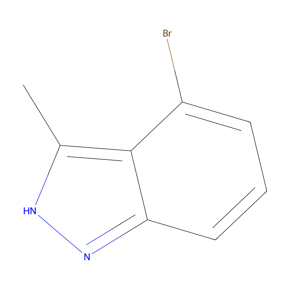 4-bromo-3-methyl-1H-indazole molecular structure, CAS 1159511-73-5