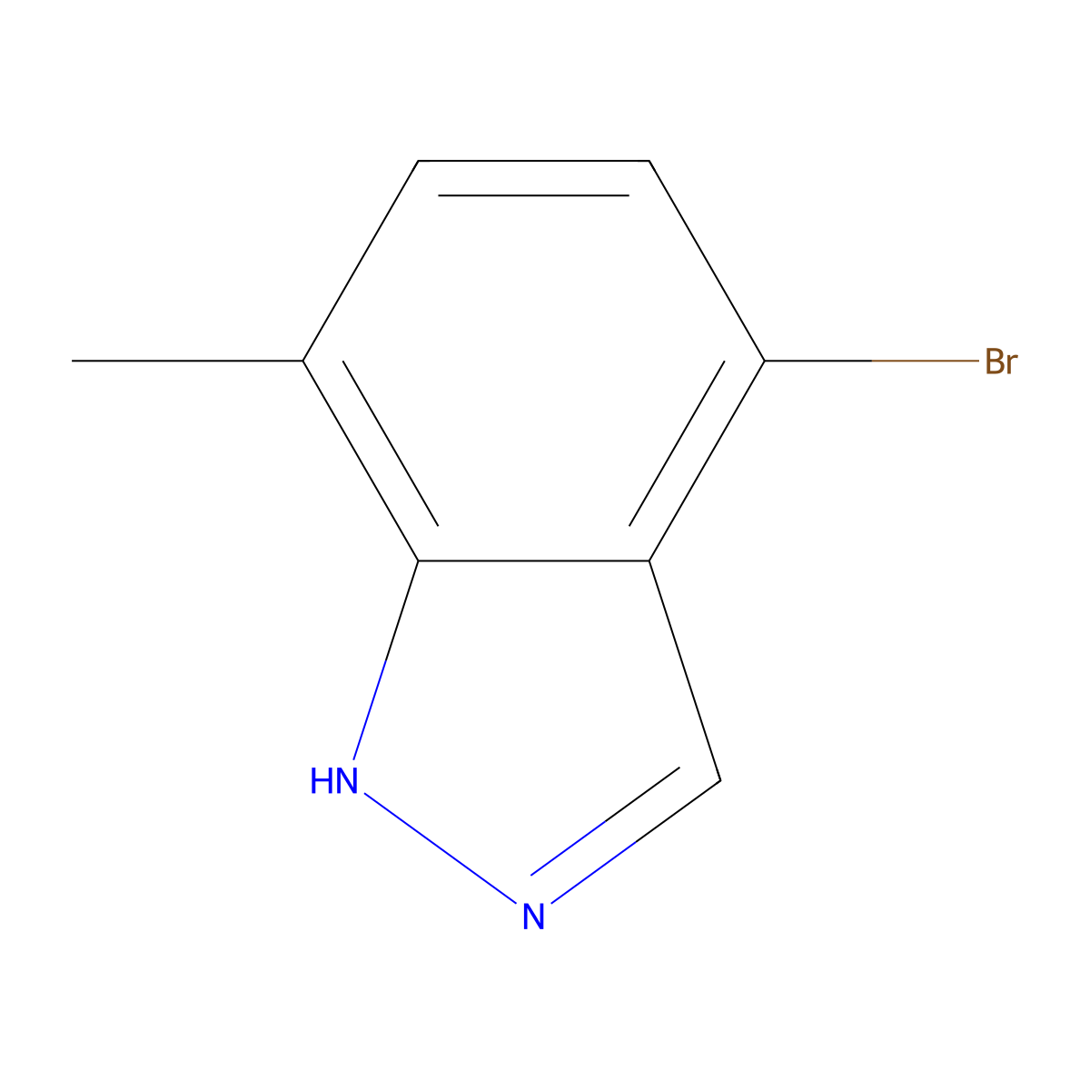 4-Bromo-7-methyl-1H-indazole molecular structure, CAS 1159511-74-6