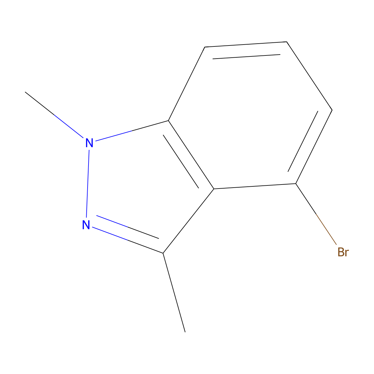 4-bromo-1,3-dimethyl-1H-indazole molecular structure, CAS 1159511-76-8