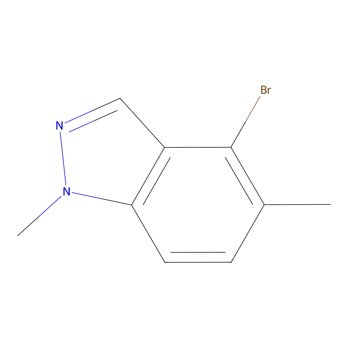 4-Bromo-1,5-dimethyl-1H-indazole molecular structure, CAS 1159511-77-9