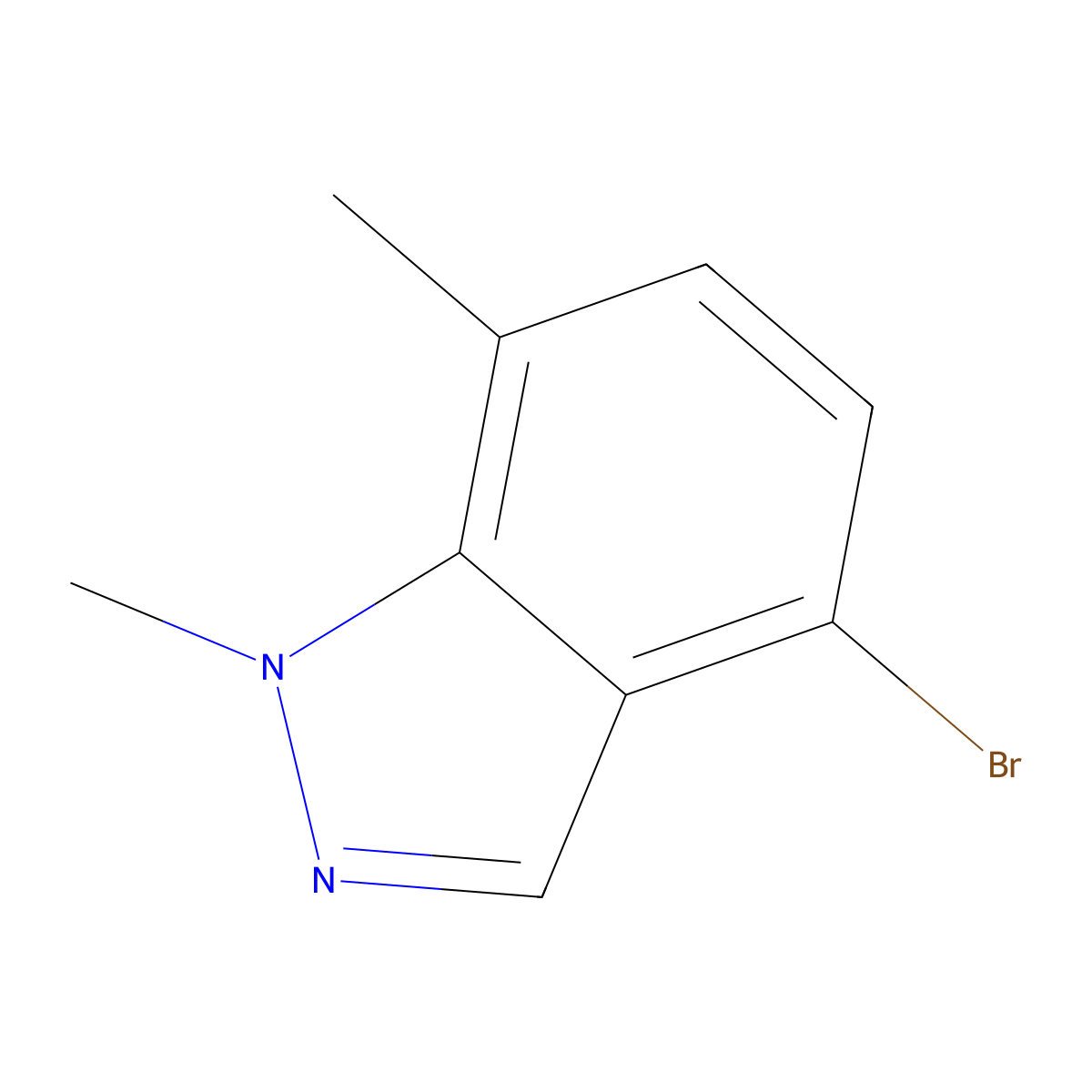 4-Bromo-1,7-dimethyl-1H-indazole molecular structure, CAS 1159511-79-1