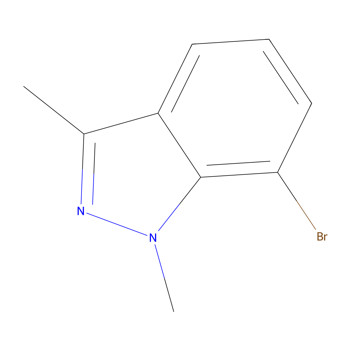 7-Bromo-1,3-dimethyl-1H-indazole molecular structure, CAS 1159511-84-8
