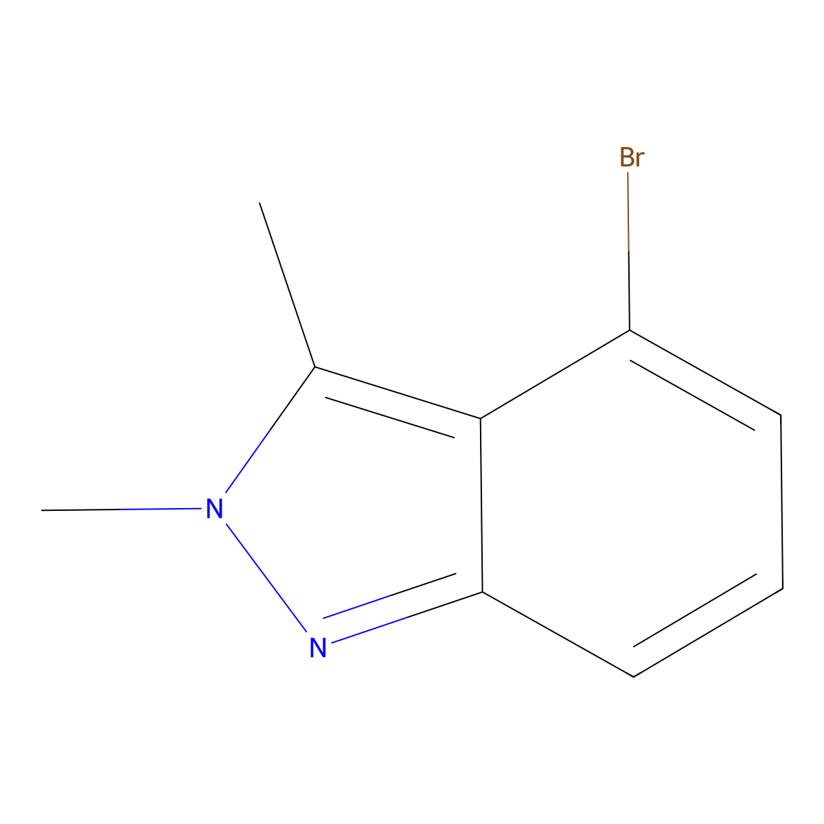 4-Bromo-2,3-dimethyl-2H-indazole molecular structure, CAS 1159511-85-9