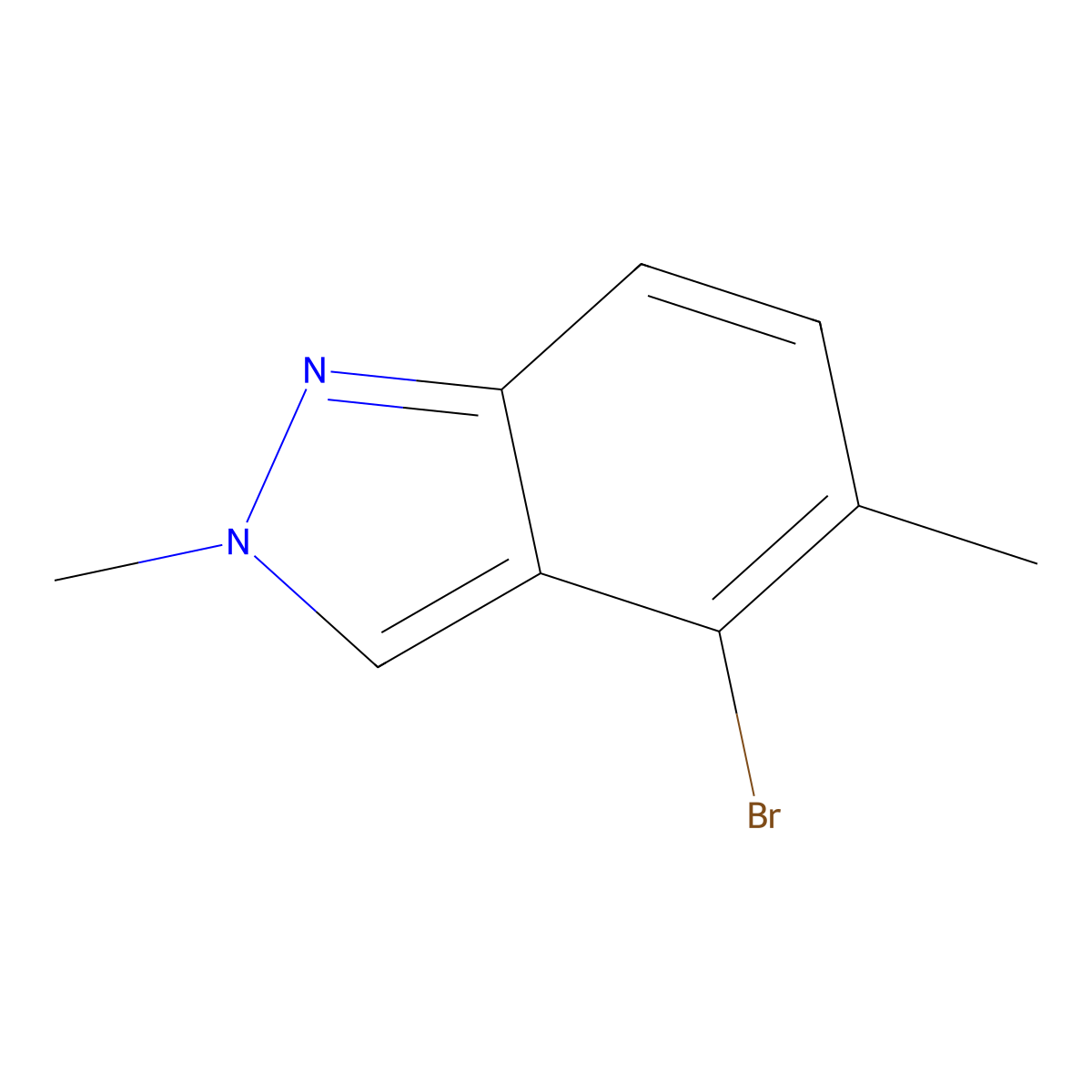 4-Bromo-2,5-dimethyl-2H-indazole molecular structure, CAS 1159511-86-0