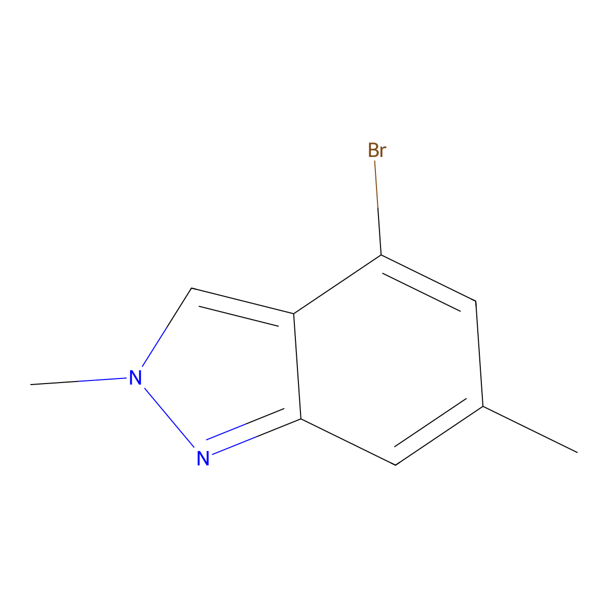 4-Bromo-2,6-dimethyl-2H-indazole molecular structure, CAS 1159511-87-1