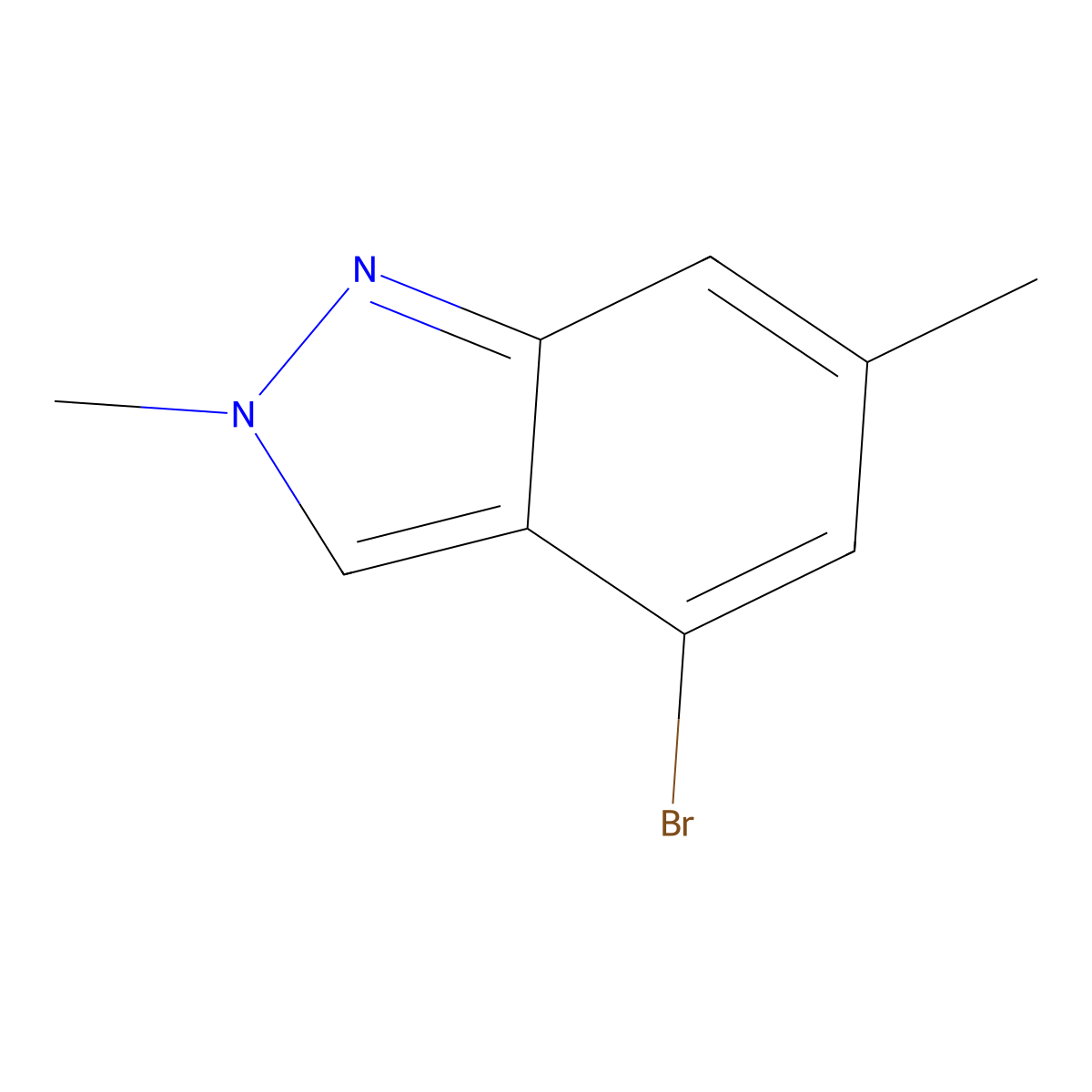 4-Bromo-2,6-dimethyl-2H-indazole molecular structure, CAS 1159511-87-1
