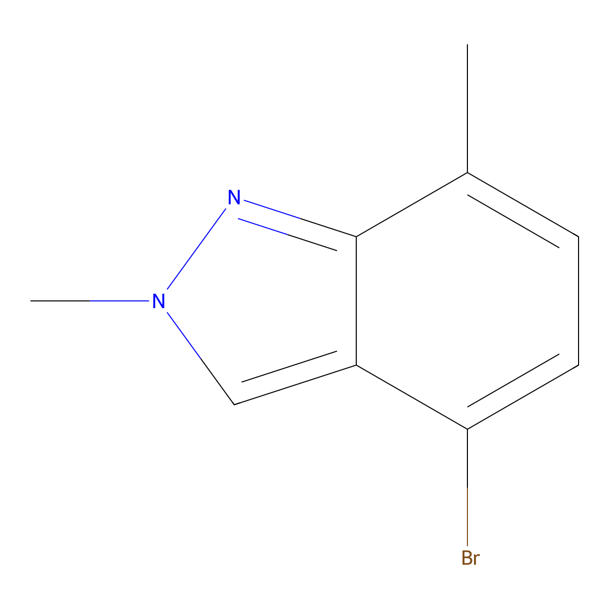 4-Bromo-2,7-dimethyl-2H-indazole molecular structure, CAS 1159511-88-2