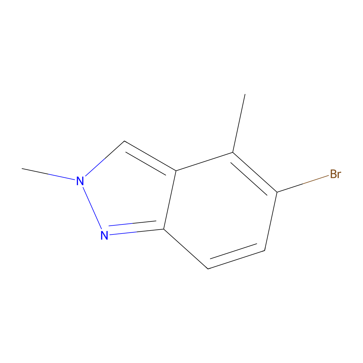 5-Bromo-2,4-dimethyl-2H-indazole molecular structure, CAS 1159511-89-3