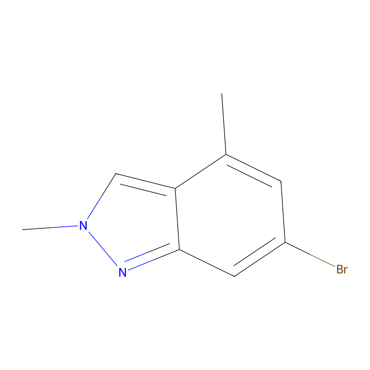 6-Bromo-2,4-dimethyl-2H-indazole molecular structure, CAS 1159511-91-7