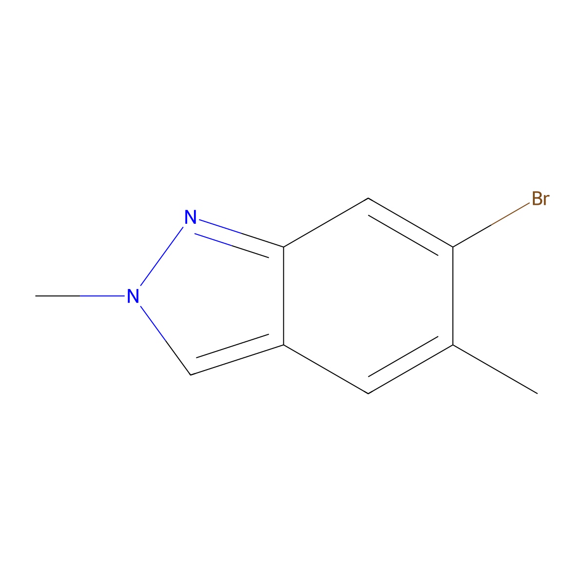 6-Bromo-2,5-dimethyl-2H-indazole molecular structure, CAS 1159511-92-8