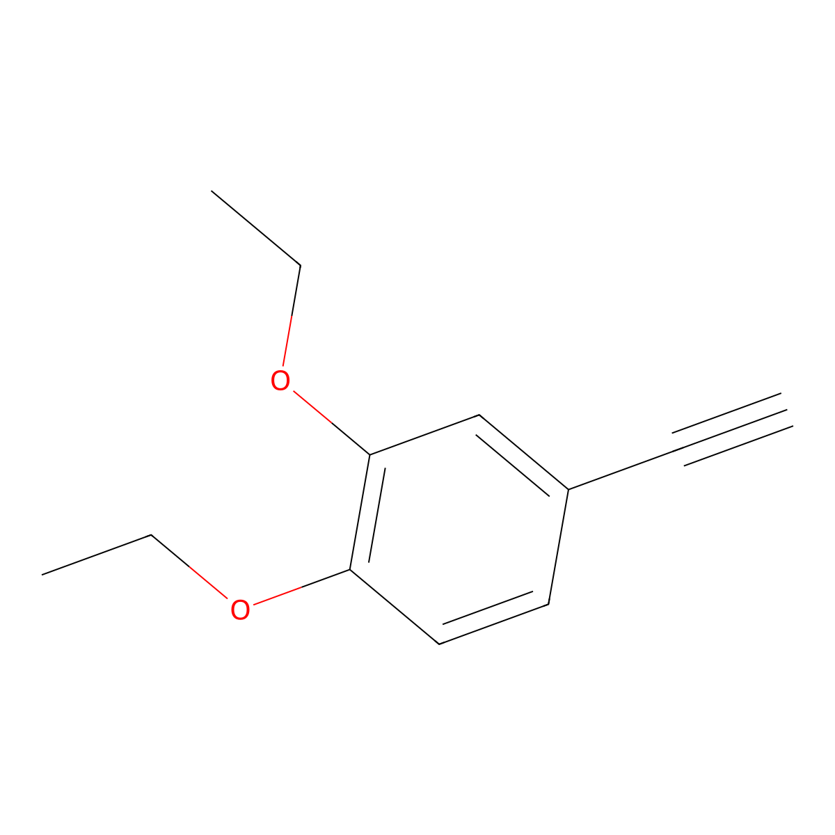 1,2-Diethoxy-4-ethynylbenzene molecular structure, CAS 1159511-93-9