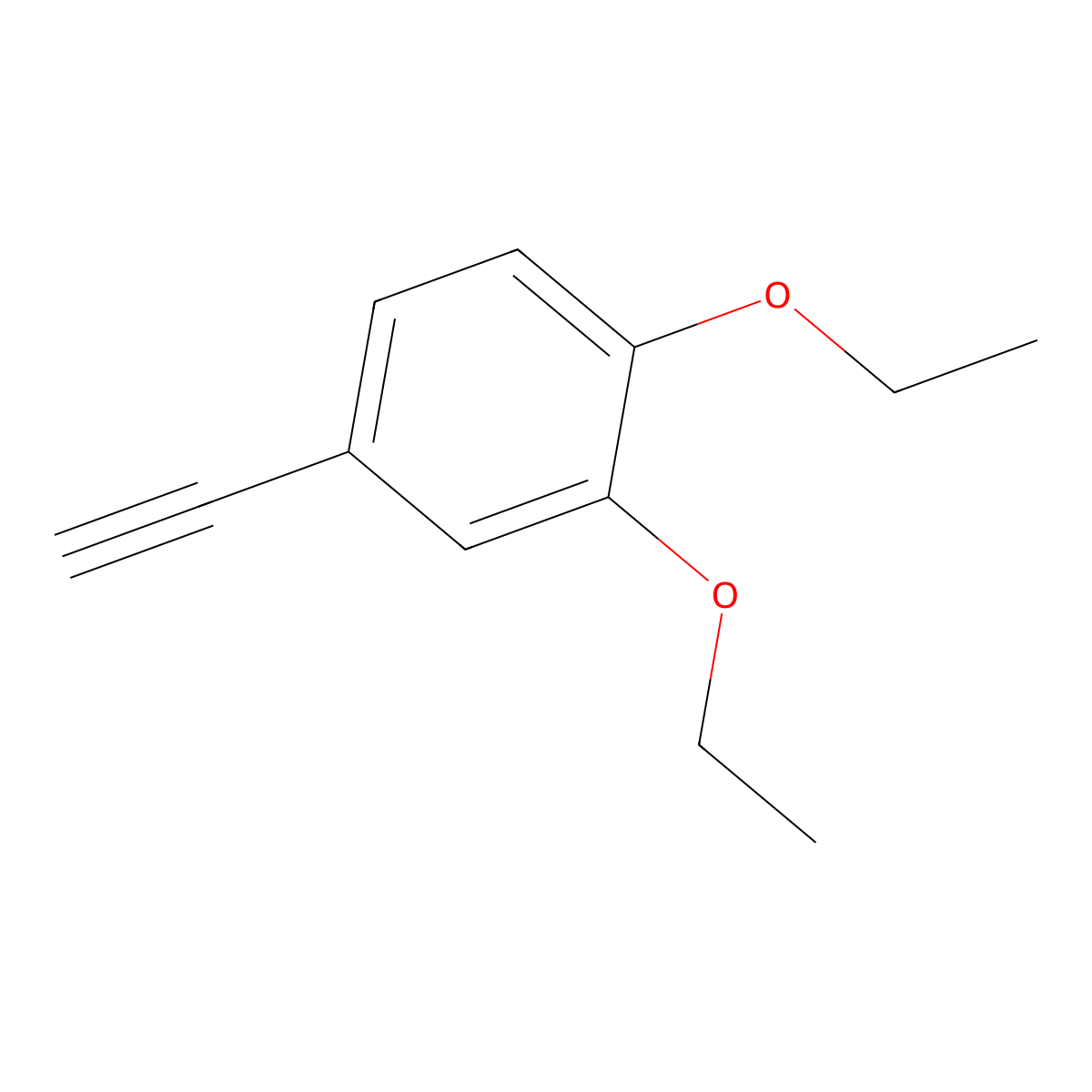1,2-Diethoxy-4-ethynylbenzene molecular structure, CAS 1159511-93-9