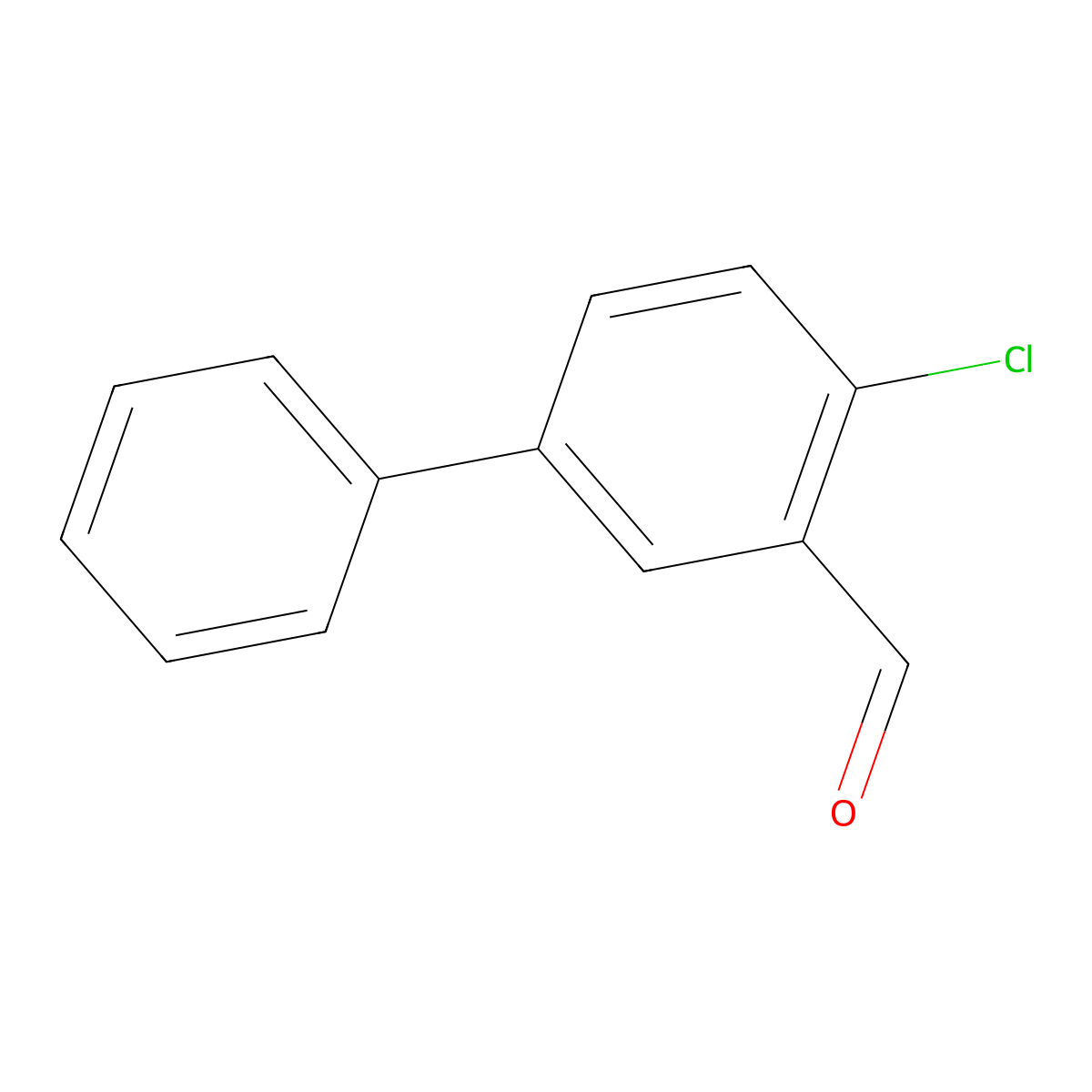 2-Chloro-5-phenylbenzaldehyde molecular structure, CAS 1159512-12-5