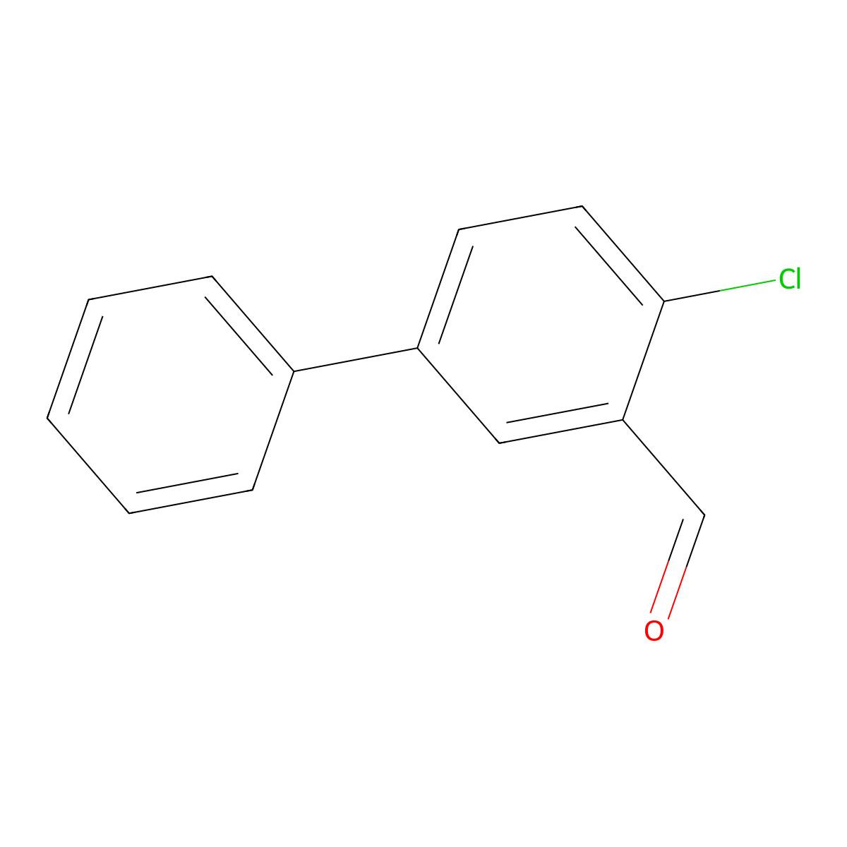 2-Chloro-5-phenylbenzaldehyde molecular structure, CAS 1159512-12-5