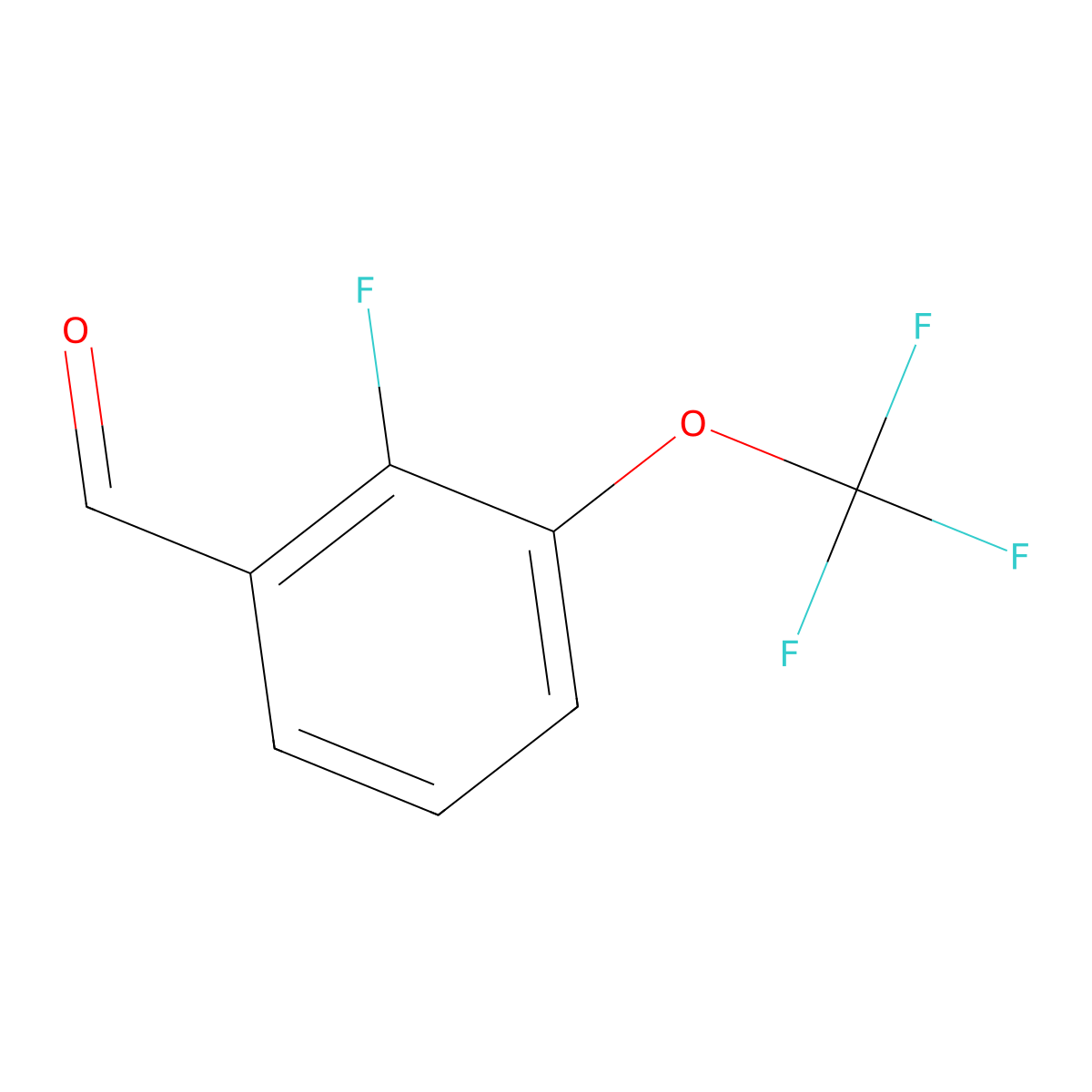 2-Fluoro-3-(trifluoromethoxy)benzaldehyde molecular structure, CAS 1159512-58-9
