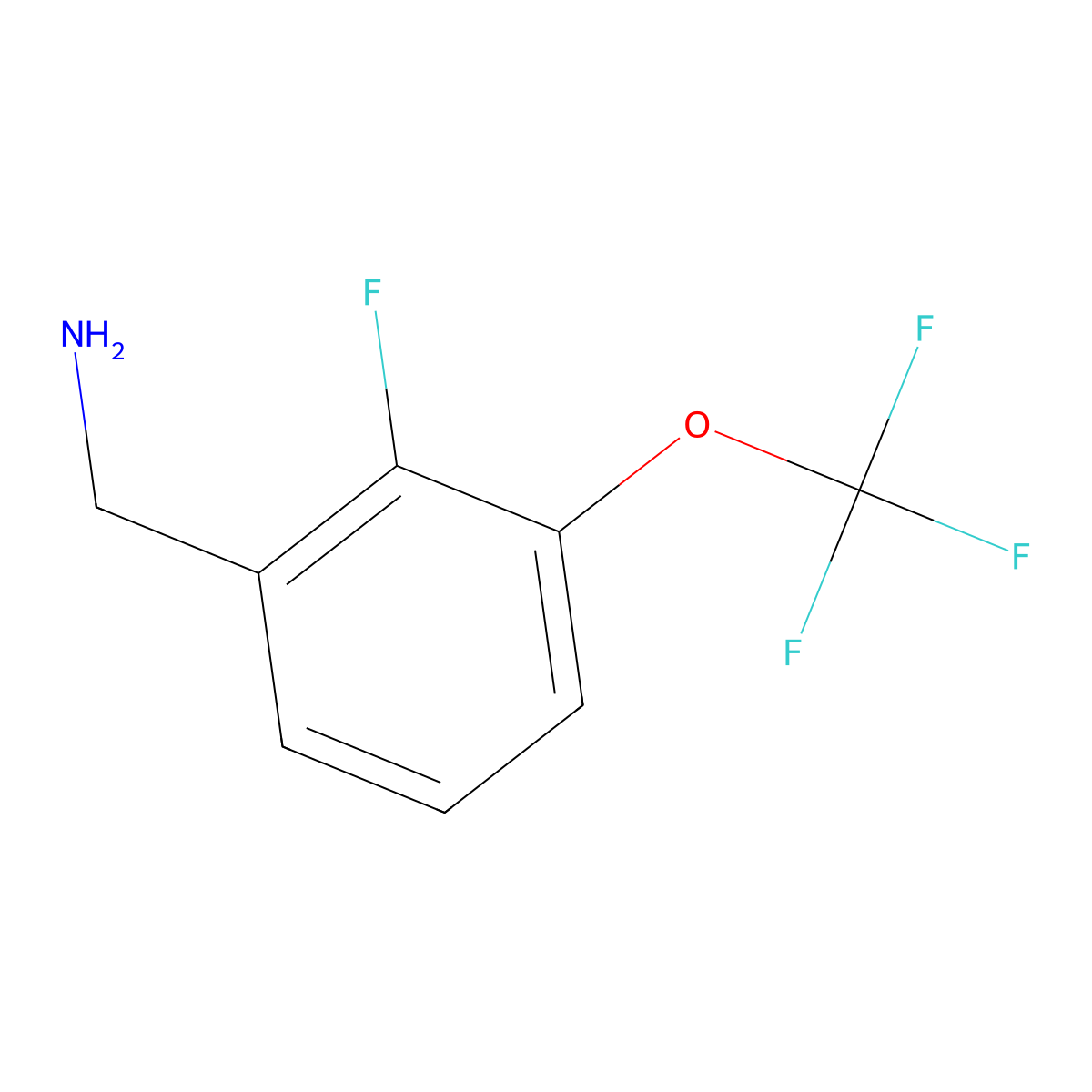 2-Fluoro-3-(trifluoromethoxy)benzylamine molecular structure, CAS 1159512-65-8