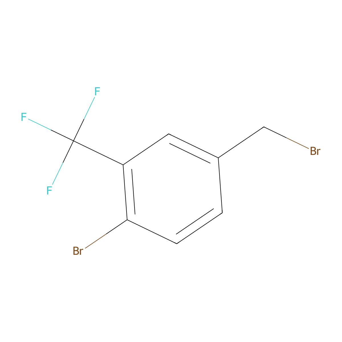 4-Bromo-3-(trifluoromethyl)benzyl bromide molecular structure, CAS 1159512-68-1