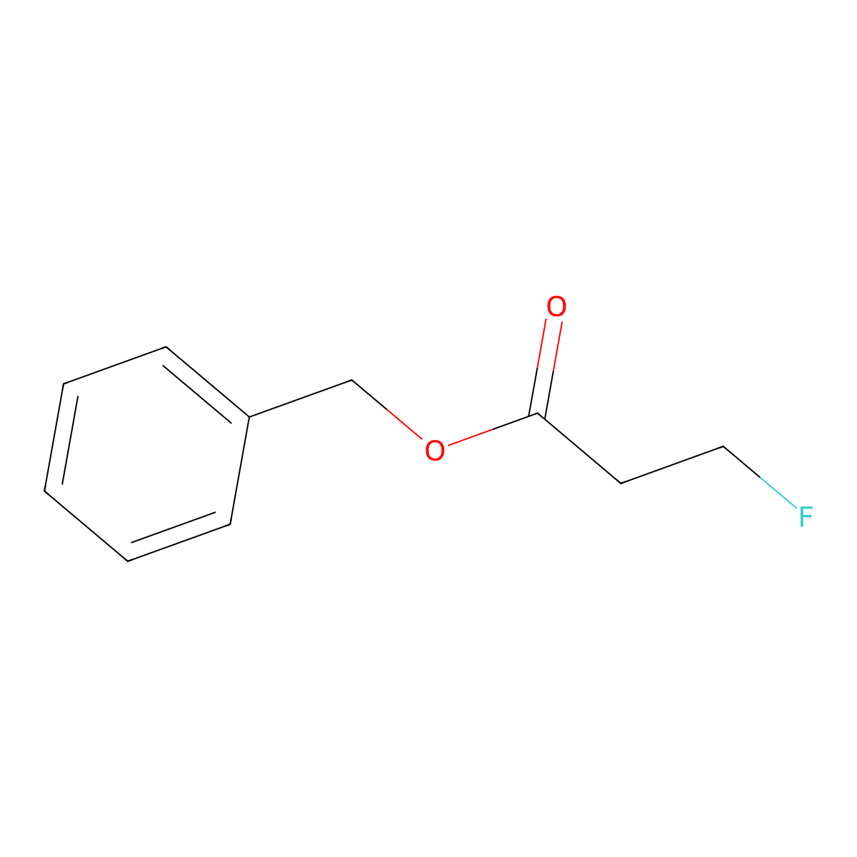 Benzyl 3-fluoropropanoate molecular structure, CAS 115952-61-9