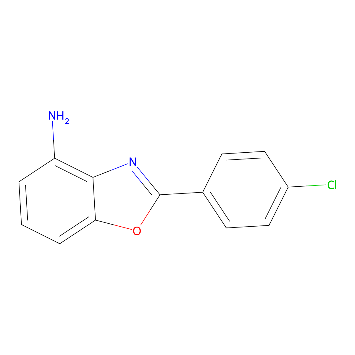 2-(4-Chlorophenyl)benzo[d]oxazol-4-amine molecular structure, CAS 1159527-26-0