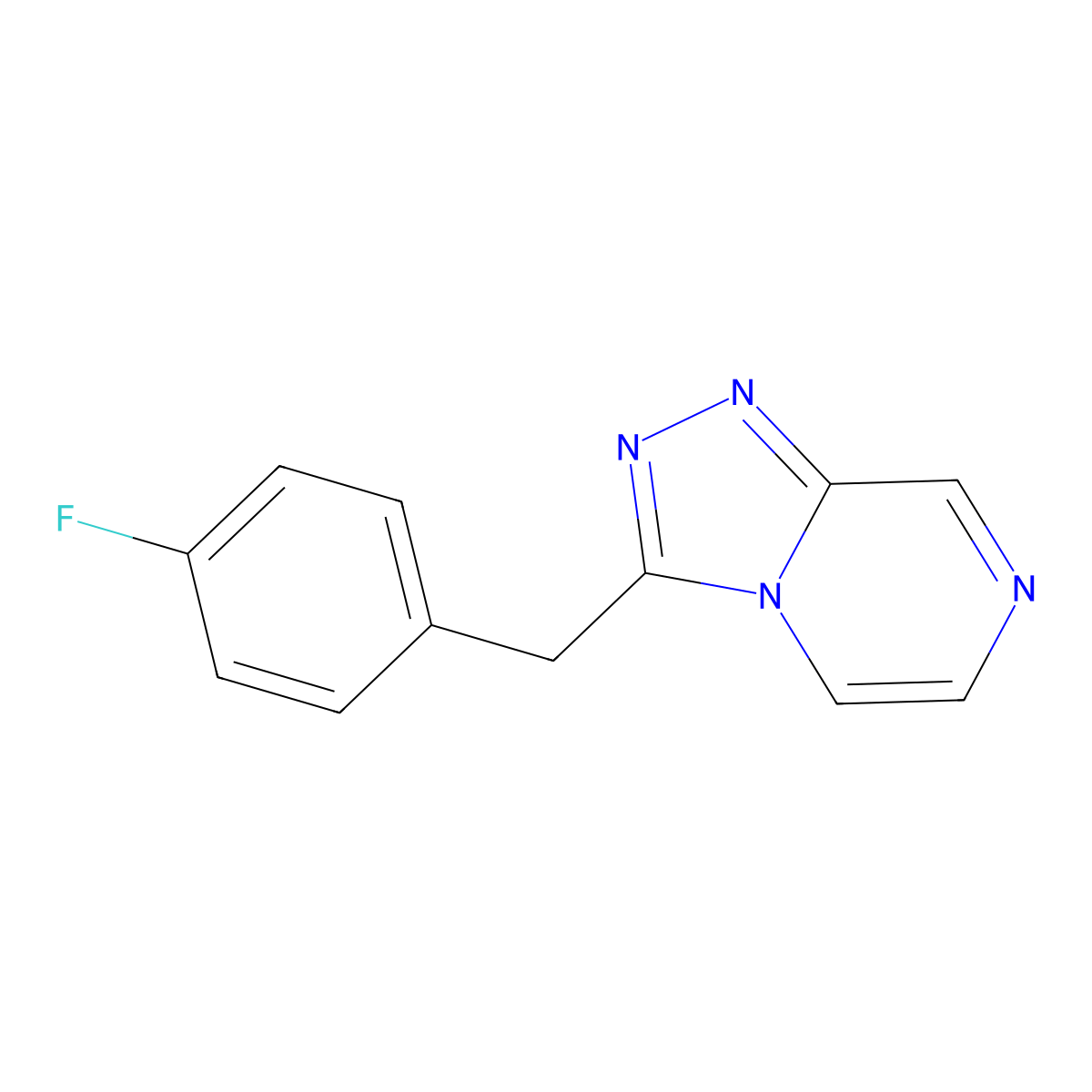 3-(4-Fluorobenzyl)-[1,2,4]triazolo[4,3-a]pyrazine molecular structure, CAS 1159540-58-5