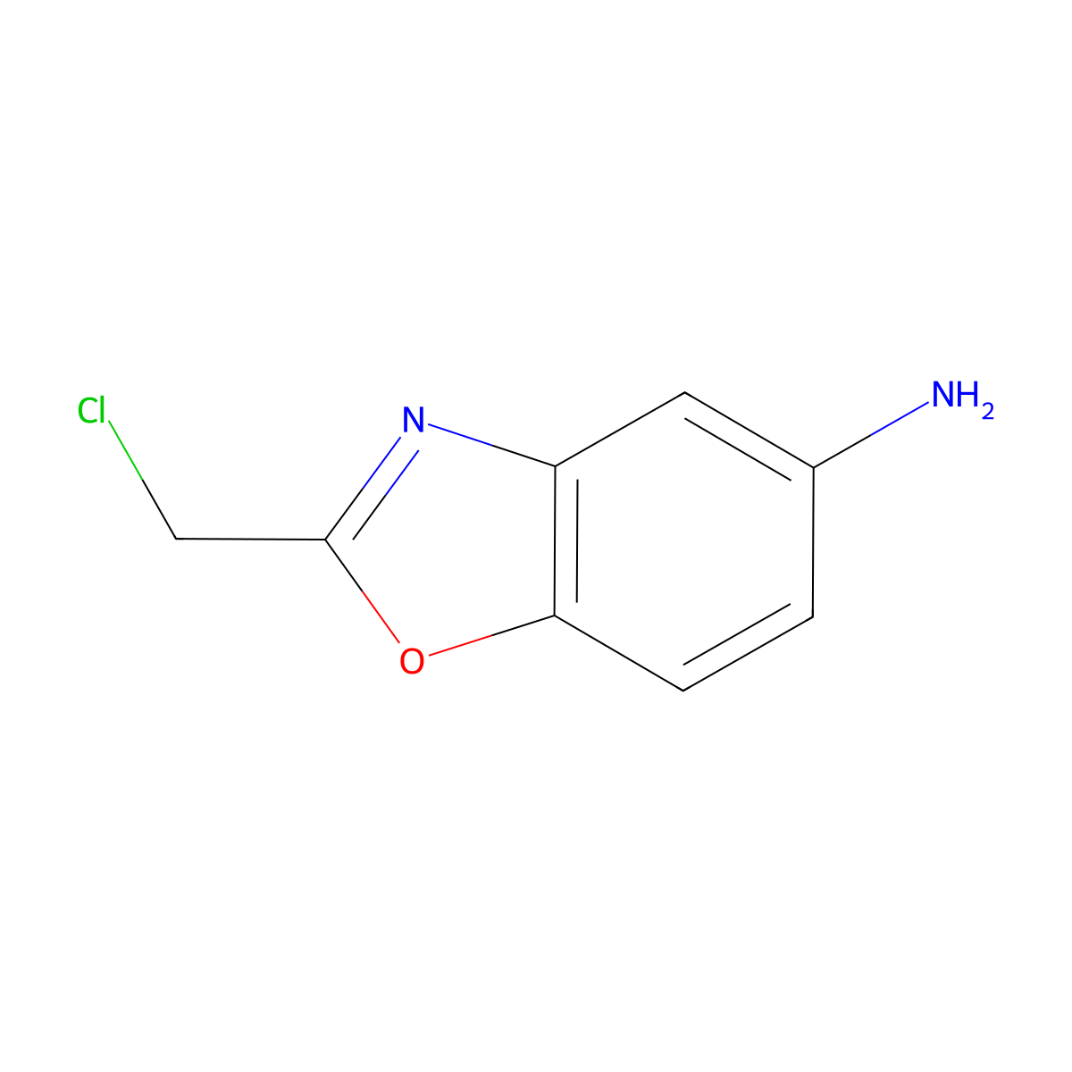 2-Chloromethyl-benzooxazol-5-ylamine molecular structure, CAS 1159549-69-5