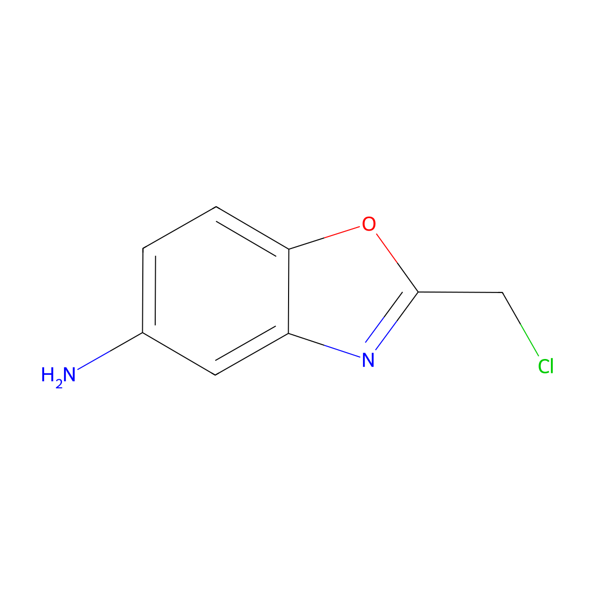 2-Chloromethyl-benzooxazol-5-ylamine molecular structure, CAS 1159549-69-5