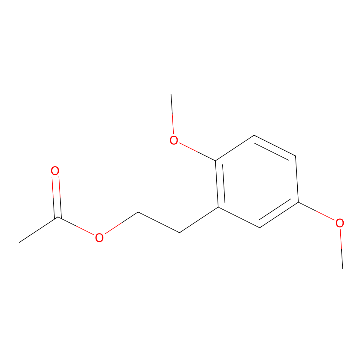 2,5-Dimethoxyphenethyl acetate molecular structure, CAS 1159550-36-3