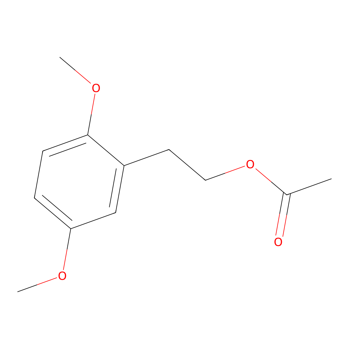 2,5-Dimethoxyphenethyl acetate molecular structure, CAS 1159550-36-3