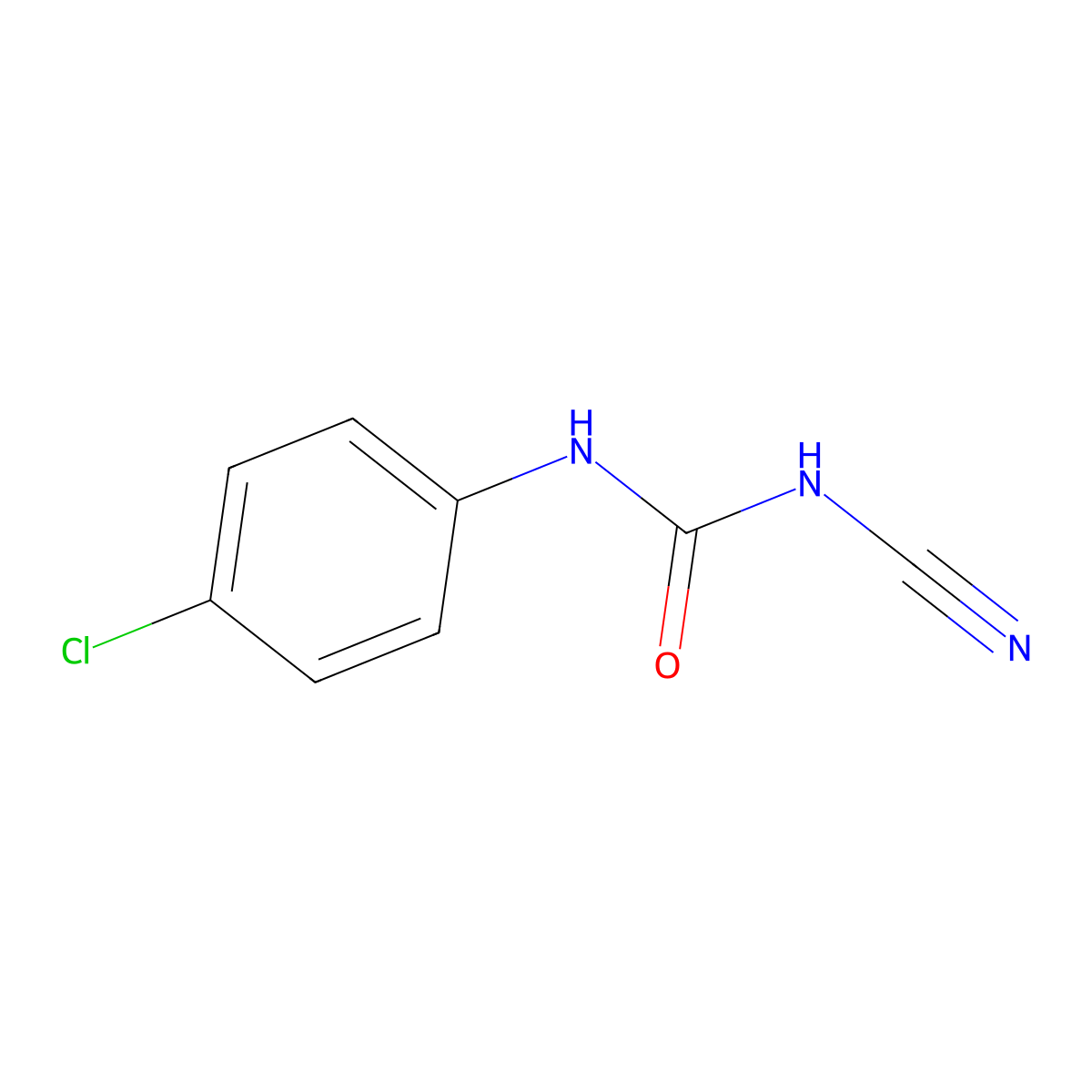 1-(4-Chlorophenyl)-3-cyanourea molecular structure, CAS 115956-45-1