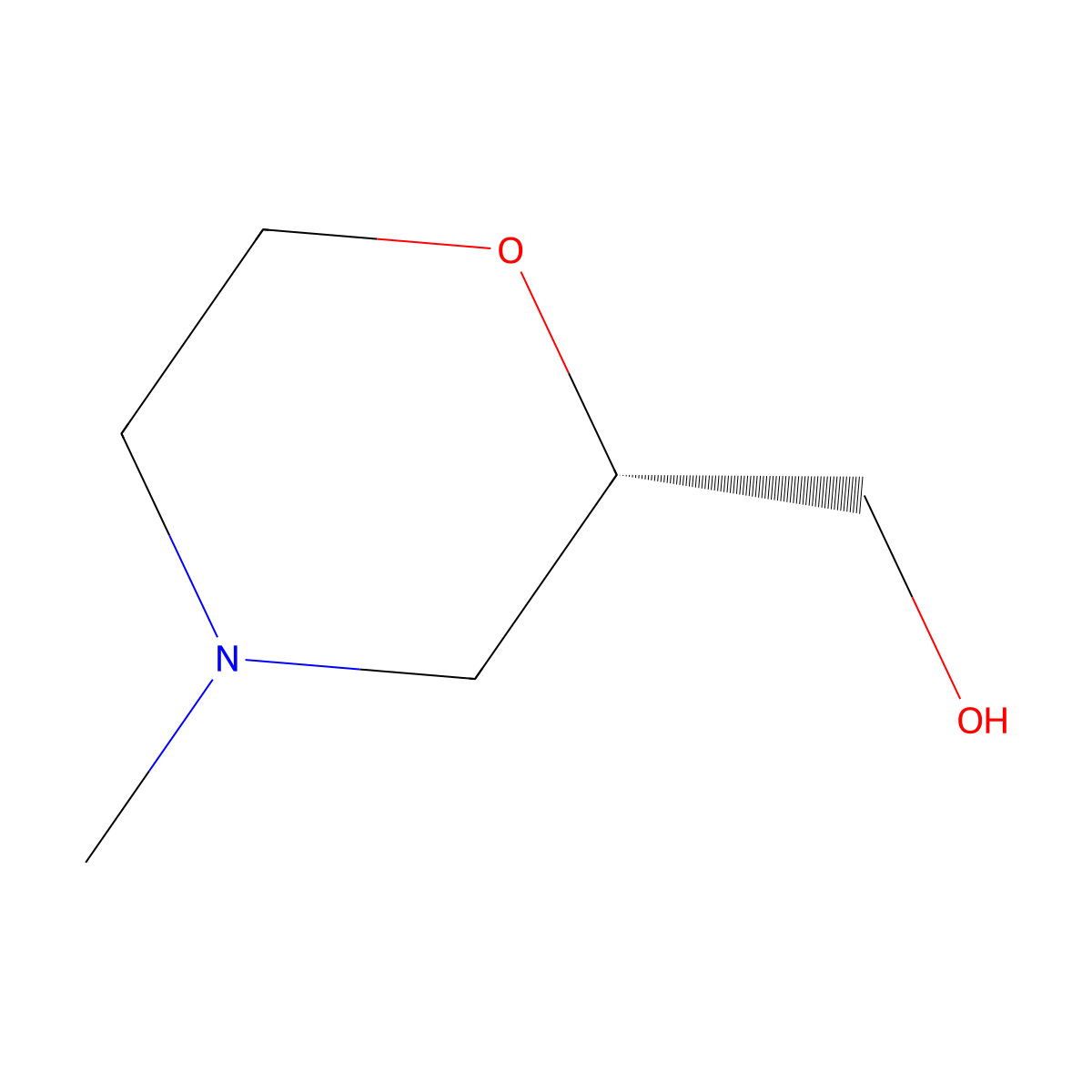 (S)-4-Methyl-2-(hydroxymethyl)morpholine molecular structure, CAS 1159598-33-0