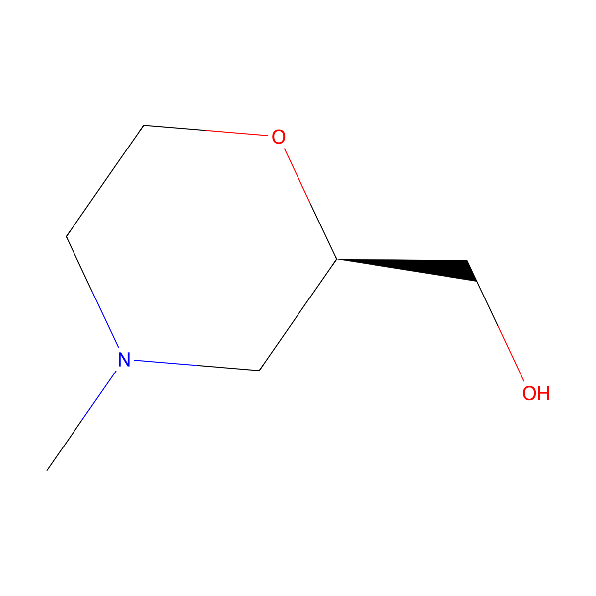 (R)-4-Methyl-2-(hydroxymethyl)morpholine molecular structure, CAS 1159598-35-2