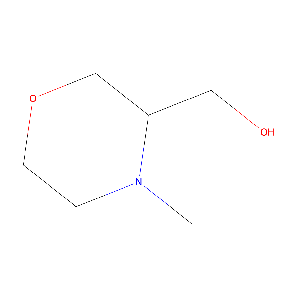 (4-Methylmorpholin-3-yl)methanol molecular structure, CAS 1159598-86-3