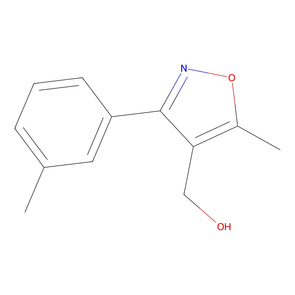 (5-Methyl-3-(m-tolyl)isoxazol-4-yl)methanol molecular structure, CAS 1159602-00-2