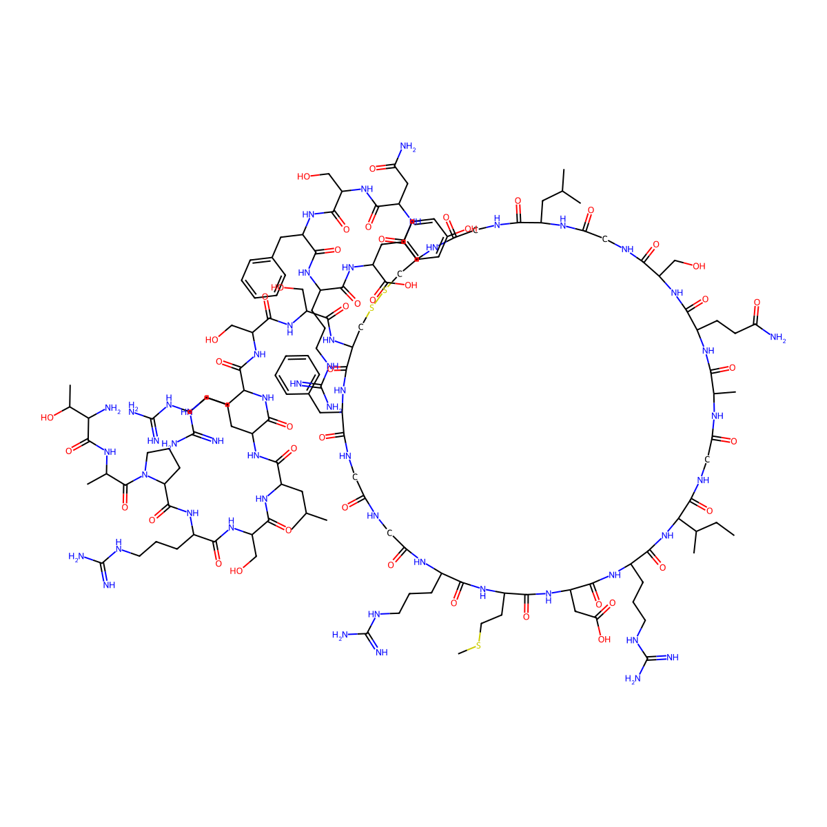 Ularitide molecular structure, CAS 115966-23-9