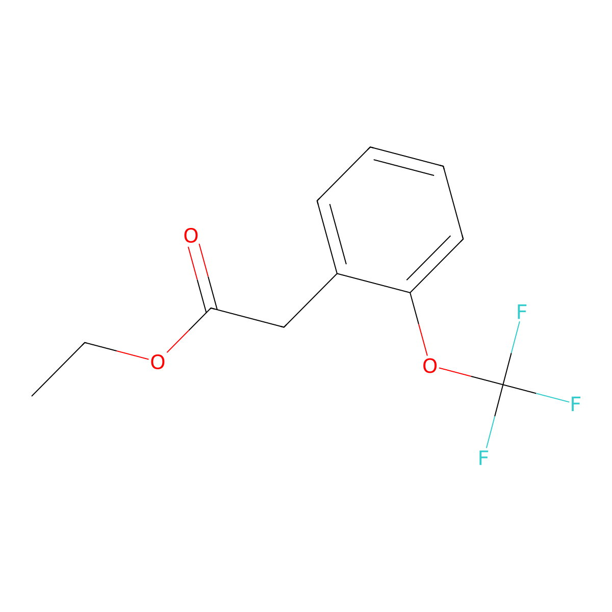 (2-Trifluoromethoxy-phenyl)-acetic acid ethyl ester molecular structure, CAS 1159678-02-0