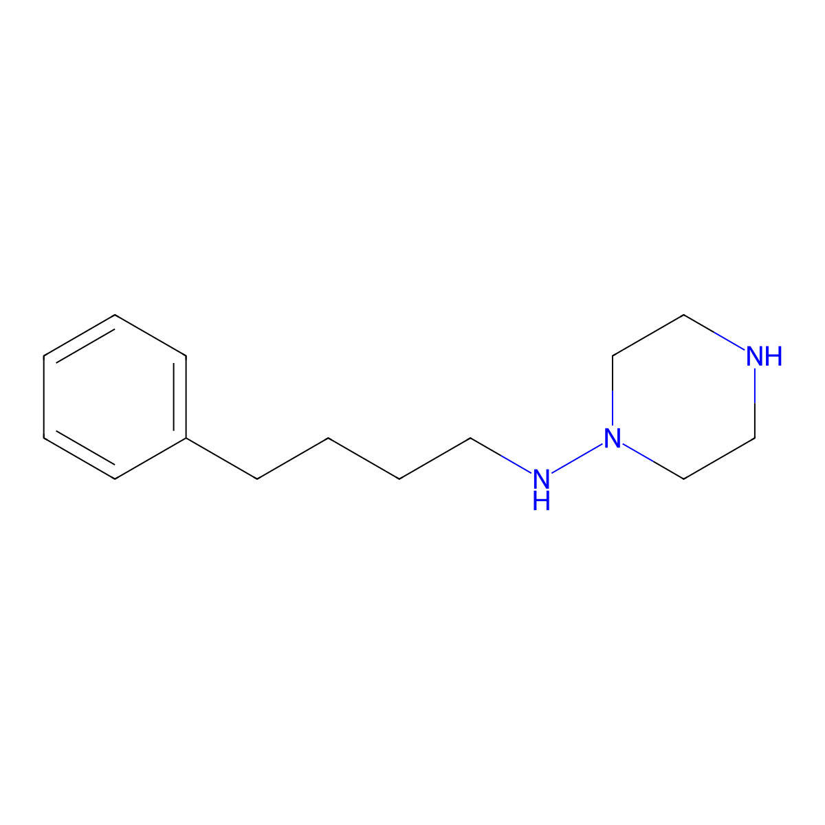 N-(4-phenylbutyl)piperazin-1-amine molecular structure, CAS 1159687-56-5