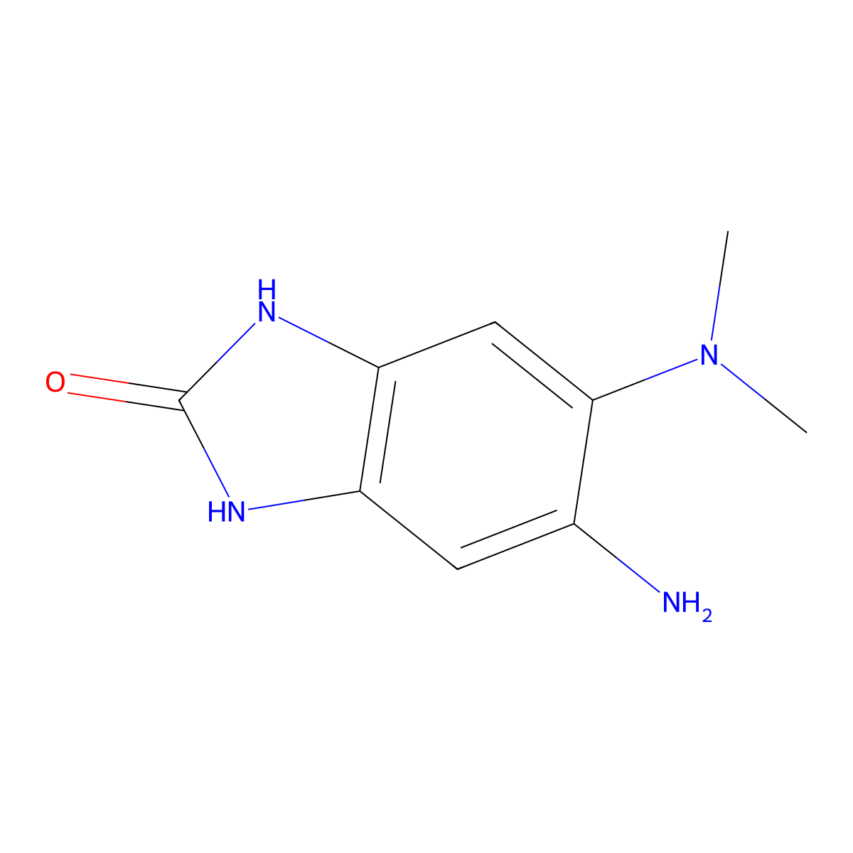 5-amino-6-(dimethylamino)-1,3-dihydro-2H-benzimidazol-2-one molecular structure, CAS 1159693-55-6
