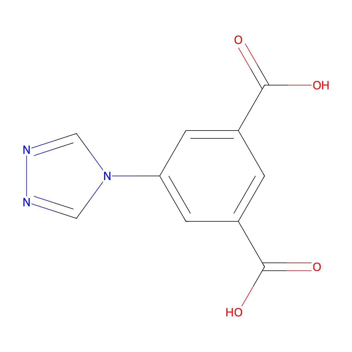 5-(4H-1,2,4-triazol-4-yl)benzene-1,3-dicarboxylic acid molecular structure, CAS 1159694-37-7