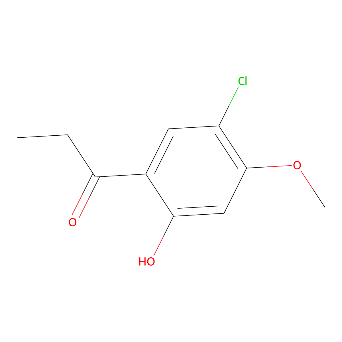 1-(5-Chloro-2-hydroxy-4-methoxyphenyl)propan-1-one molecular structure, CAS 1159695-73-4
