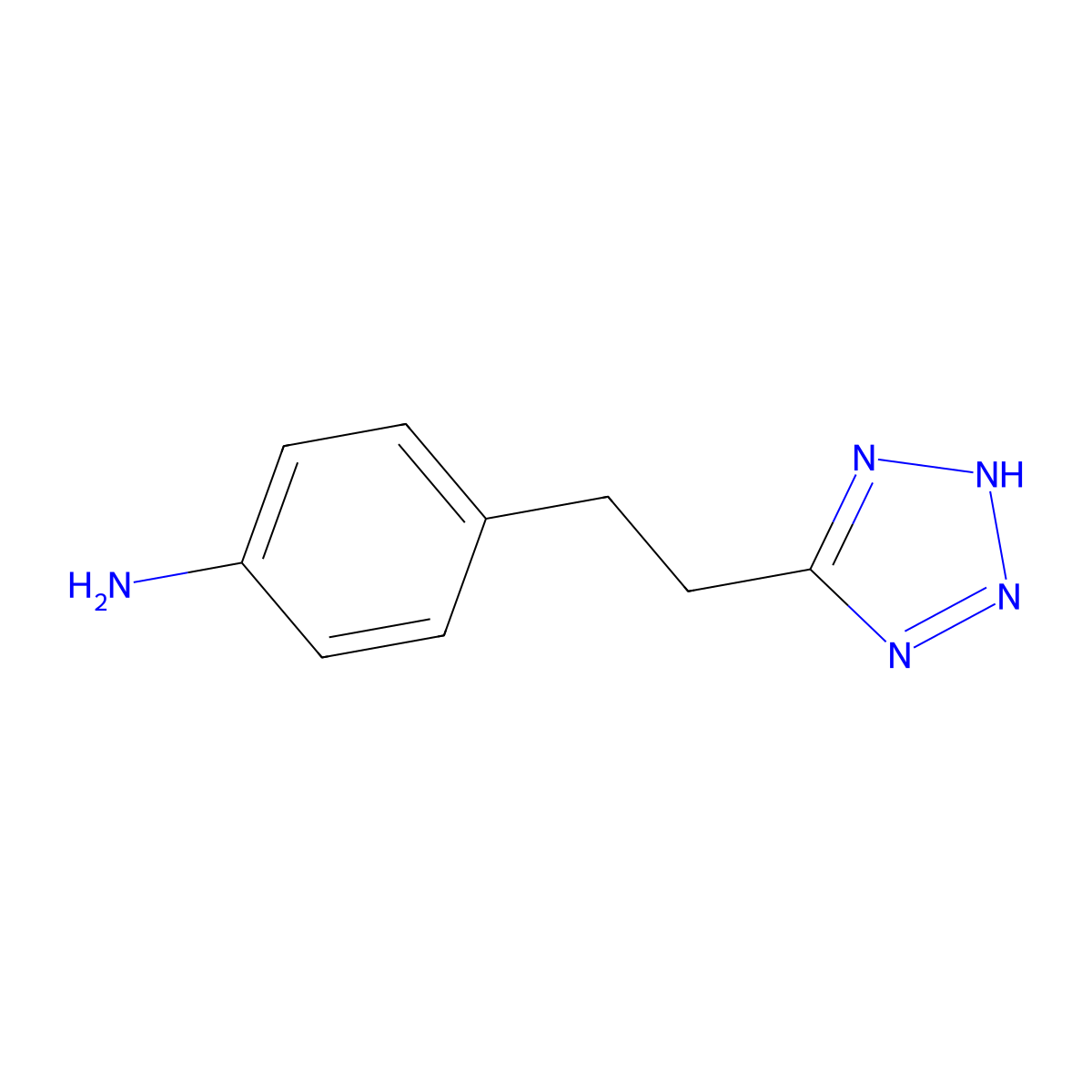4-[2-(1H-1,2,3,4-Tetrazol-5-yl)ethyl]aniline molecular structure, CAS 1159696-59-9