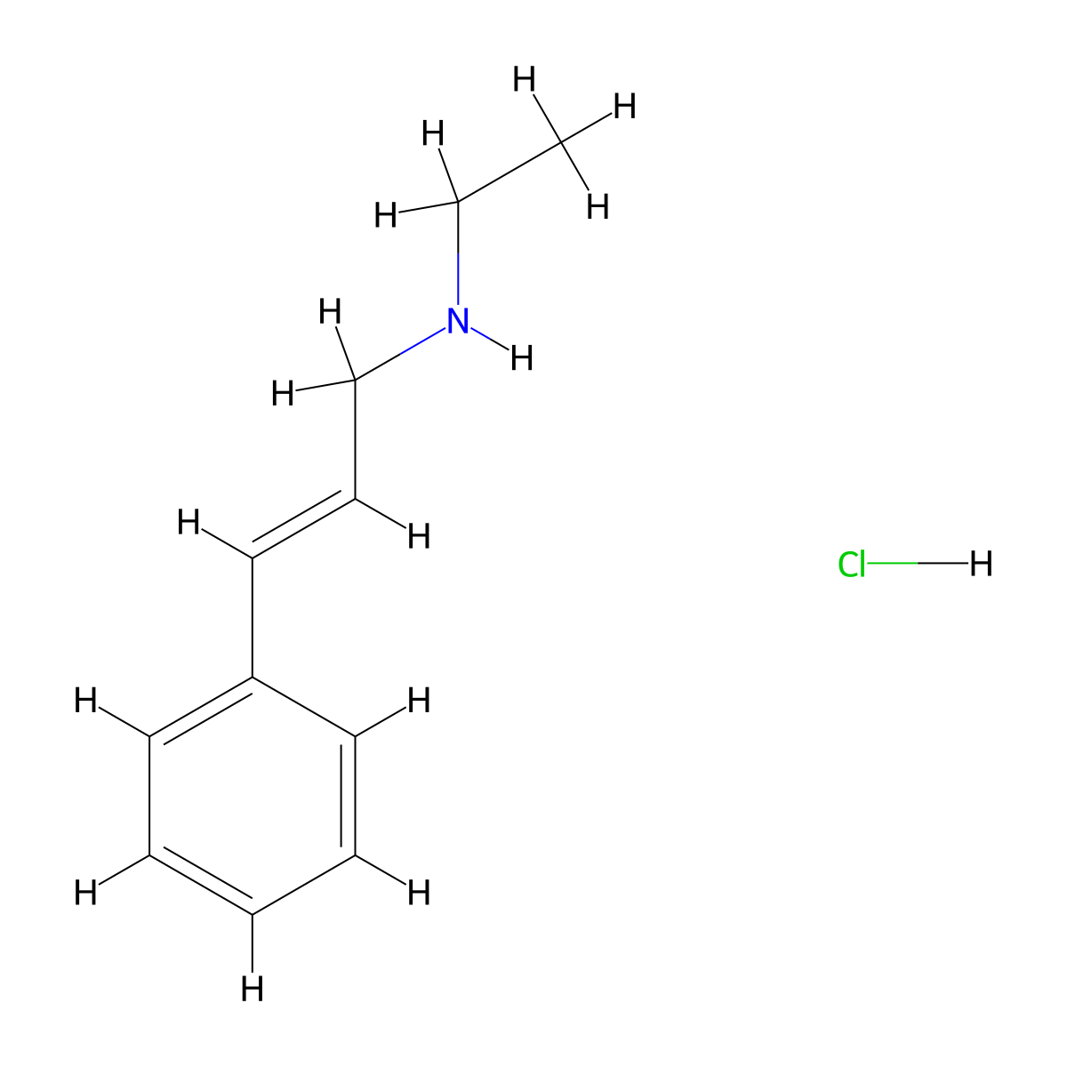 (2E)-N-Ethyl-3-phenyl-2-propen-1-amine hydrochloride molecular structure, CAS 1159698-12-0