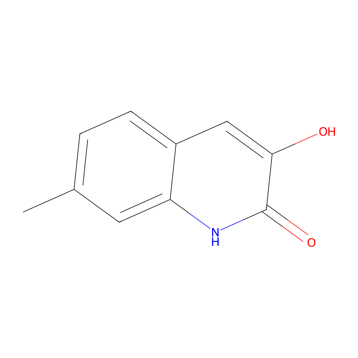 3-Hydroxy-7-methylquinolin-2(1H)-one molecular structure, CAS 1159706-32-7