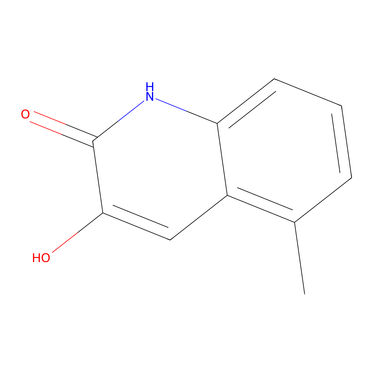 3-Hydroxy-5-methylquinolin-2(1H)-one molecular structure, CAS 1159706-33-8